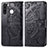 Custodia Portafoglio In Pelle Farfalla Cover con Supporto per Samsung Galaxy A21 European Nero