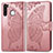 Custodia Portafoglio In Pelle Farfalla Cover con Supporto per Samsung Galaxy A21 European Rosa