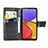 Custodia Portafoglio In Pelle Farfalla Cover con Supporto per Samsung Galaxy A21 SC-42A