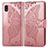 Custodia Portafoglio In Pelle Farfalla Cover con Supporto per Samsung Galaxy A21 SC-42A Rosa