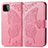Custodia Portafoglio In Pelle Farfalla Cover con Supporto per Samsung Galaxy A22 5G Rosa Caldo