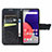 Custodia Portafoglio In Pelle Farfalla Cover con Supporto per Samsung Galaxy A22 5G SC-56B