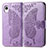 Custodia Portafoglio In Pelle Farfalla Cover con Supporto per Samsung Galaxy A22 5G SC-56B Lavanda