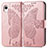 Custodia Portafoglio In Pelle Farfalla Cover con Supporto per Samsung Galaxy A22 5G SC-56B Rosa