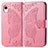 Custodia Portafoglio In Pelle Farfalla Cover con Supporto per Samsung Galaxy A22 5G SC-56B Rosa Caldo