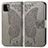 Custodia Portafoglio In Pelle Farfalla Cover con Supporto per Samsung Galaxy A22s 5G Grigio