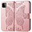 Custodia Portafoglio In Pelle Farfalla Cover con Supporto per Samsung Galaxy A22s 5G Rosa