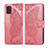 Custodia Portafoglio In Pelle Farfalla Cover con Supporto per Samsung Galaxy A31 Rosa Caldo