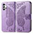 Custodia Portafoglio In Pelle Farfalla Cover con Supporto per Samsung Galaxy A32 5G Lavanda
