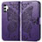 Custodia Portafoglio In Pelle Farfalla Cover con Supporto per Samsung Galaxy A32 5G Viola