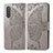 Custodia Portafoglio In Pelle Farfalla Cover con Supporto per Samsung Galaxy A41 SC-41A Grigio