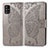 Custodia Portafoglio In Pelle Farfalla Cover con Supporto per Samsung Galaxy A51 5G Grigio