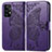 Custodia Portafoglio In Pelle Farfalla Cover con Supporto per Samsung Galaxy A52 4G Viola