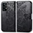 Custodia Portafoglio In Pelle Farfalla Cover con Supporto per Samsung Galaxy A52s 5G Nero