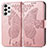 Custodia Portafoglio In Pelle Farfalla Cover con Supporto per Samsung Galaxy A53 5G Rosa