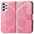 Custodia Portafoglio In Pelle Farfalla Cover con Supporto per Samsung Galaxy A53 5G Rosa Caldo