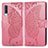 Custodia Portafoglio In Pelle Farfalla Cover con Supporto per Samsung Galaxy A70 Rosa Caldo