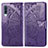 Custodia Portafoglio In Pelle Farfalla Cover con Supporto per Samsung Galaxy A70 Viola