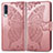 Custodia Portafoglio In Pelle Farfalla Cover con Supporto per Samsung Galaxy A70S Rosa