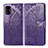 Custodia Portafoglio In Pelle Farfalla Cover con Supporto per Samsung Galaxy A71 5G Viola