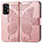 Custodia Portafoglio In Pelle Farfalla Cover con Supporto per Samsung Galaxy A72 5G Rosa