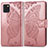 Custodia Portafoglio In Pelle Farfalla Cover con Supporto per Samsung Galaxy A81 Rosa