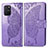 Custodia Portafoglio In Pelle Farfalla Cover con Supporto per Samsung Galaxy A91 Lavanda