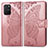 Custodia Portafoglio In Pelle Farfalla Cover con Supporto per Samsung Galaxy A91 Rosa