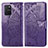 Custodia Portafoglio In Pelle Farfalla Cover con Supporto per Samsung Galaxy A91 Viola