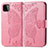 Custodia Portafoglio In Pelle Farfalla Cover con Supporto per Samsung Galaxy F42 5G Rosa Caldo