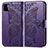 Custodia Portafoglio In Pelle Farfalla Cover con Supporto per Samsung Galaxy F42 5G Viola