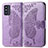 Custodia Portafoglio In Pelle Farfalla Cover con Supporto per Samsung Galaxy F52 5G Lavanda