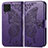 Custodia Portafoglio In Pelle Farfalla Cover con Supporto per Samsung Galaxy F62 5G Viola