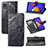 Custodia Portafoglio In Pelle Farfalla Cover con Supporto per Samsung Galaxy M01 Core