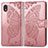 Custodia Portafoglio In Pelle Farfalla Cover con Supporto per Samsung Galaxy M01 Core Rosa