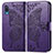 Custodia Portafoglio In Pelle Farfalla Cover con Supporto per Samsung Galaxy M02 Viola