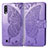 Custodia Portafoglio In Pelle Farfalla Cover con Supporto per Samsung Galaxy M10 Lavanda