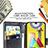Custodia Portafoglio In Pelle Farfalla Cover con Supporto per Samsung Galaxy M31 Prime Edition