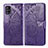 Custodia Portafoglio In Pelle Farfalla Cover con Supporto per Samsung Galaxy M40S Viola