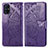 Custodia Portafoglio In Pelle Farfalla Cover con Supporto per Samsung Galaxy M51 Viola