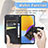 Custodia Portafoglio In Pelle Farfalla Cover con Supporto per Samsung Galaxy M52 5G