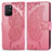 Custodia Portafoglio In Pelle Farfalla Cover con Supporto per Samsung Galaxy M80S Rosa Caldo