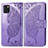 Custodia Portafoglio In Pelle Farfalla Cover con Supporto per Samsung Galaxy Note 10 Lite Lavanda