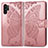 Custodia Portafoglio In Pelle Farfalla Cover con Supporto per Samsung Galaxy Note 10 Plus 5G Rosa