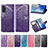 Custodia Portafoglio In Pelle Farfalla Cover con Supporto per Samsung Galaxy S20 5G