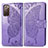 Custodia Portafoglio In Pelle Farfalla Cover con Supporto per Samsung Galaxy S20 FE (2022) 5G Lavanda