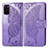 Custodia Portafoglio In Pelle Farfalla Cover con Supporto per Samsung Galaxy S20 Plus Lavanda