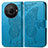 Custodia Portafoglio In Pelle Farfalla Cover con Supporto per Sharp Aquos R8 Pro Blu