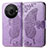 Custodia Portafoglio In Pelle Farfalla Cover con Supporto per Sharp Aquos R8 Pro Lavanda