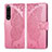 Custodia Portafoglio In Pelle Farfalla Cover con Supporto per Sony Xperia 1 III Rosa Caldo